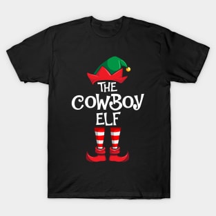 Cowboy Elf Matching Family Christmas Country T-Shirt